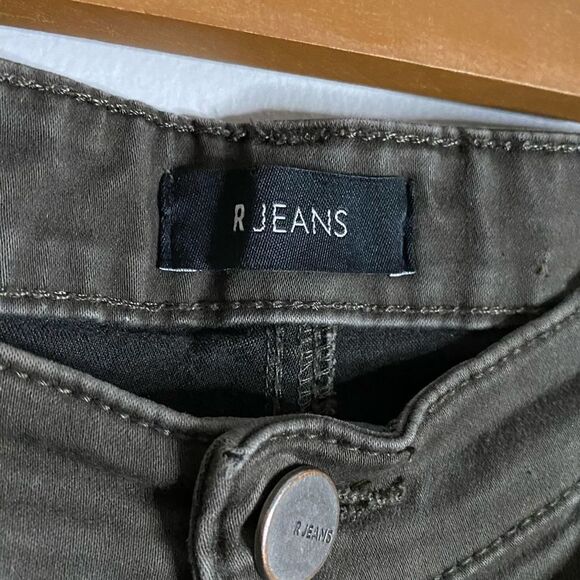 R. Jeans Women's Green High Waisted Denim Jeans - Picture 4 of 9